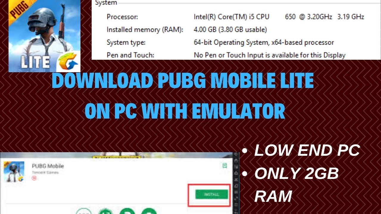 pubg mobile 2gb ram download